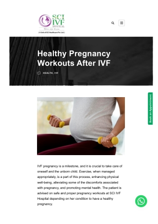 Healthy Pregnancy Workouts After IVF