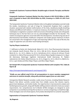 Campomelic Syndrome Treatment Market