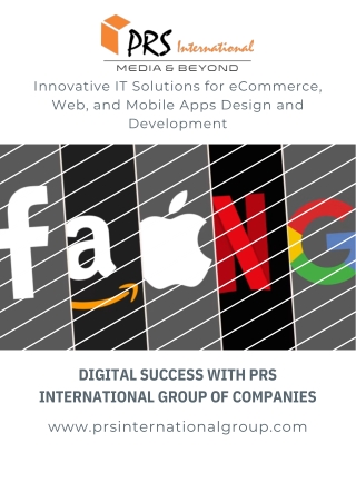 Digital Success with PRS International Group of Companies Innovative IT Solution