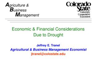 A griculture & B usiness M anagement