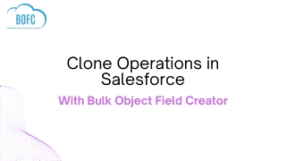 Bulk Clone Operations in Salesforce