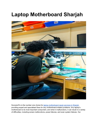 Laptop Motherboard Sharjah