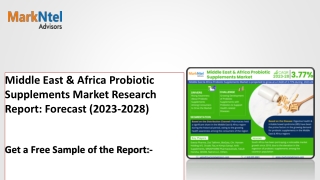 Middle East & Africa Probiotic Supplements Market Research Report: Forecast