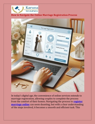 How to Navigate the Online Marriage Registration Process