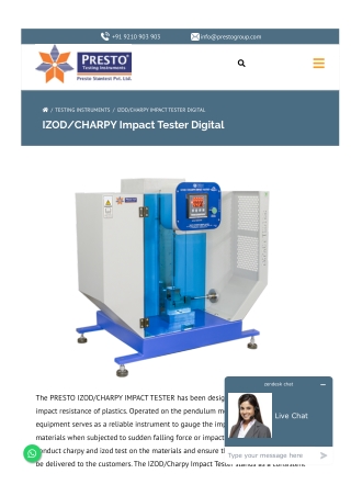 IZOD/CHARPY Impact Tester Digital