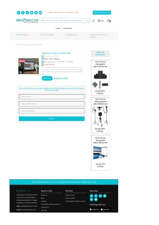 Audio Visual Rental Services In New Delhi (₹0 Cost Delivery)