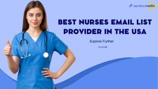 Top Nurses Email List Provider in the USA