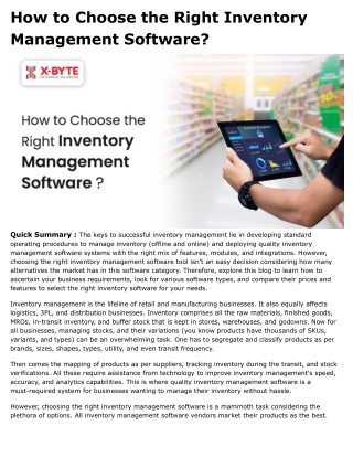How to Choose the Right Inventory Management Software_