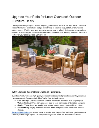 Upgrade Your Patio for Less_ Overstock Outdoor Furniture Deals