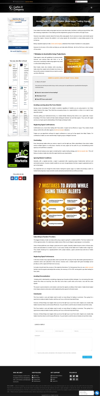 Avoid These 7 Costly Mistakes While Using Trading Signals