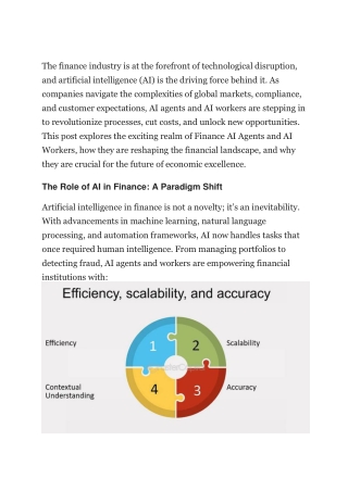 Finance AI Agents and AI Workers