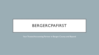 BergerCPAFirst Serving New Jersey, Manhattan, and Beyond