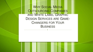 Why Social Media Outsourcing Companies and White Label Graphic Design Services are Game-Changers for Your Business