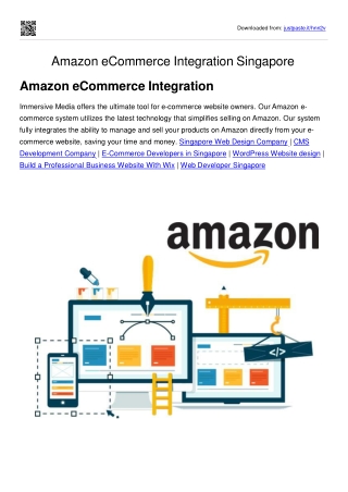 Amazon eCommerce Integration Singapore