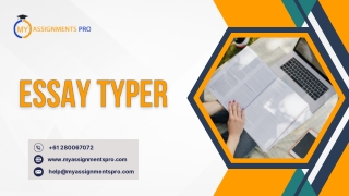 Essay Typer | Myassignmentpro