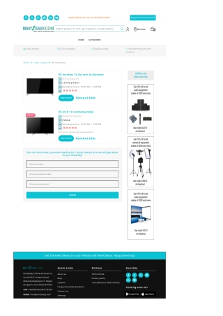 Smart Television Rental In Mumbai Near Me For The Best Price