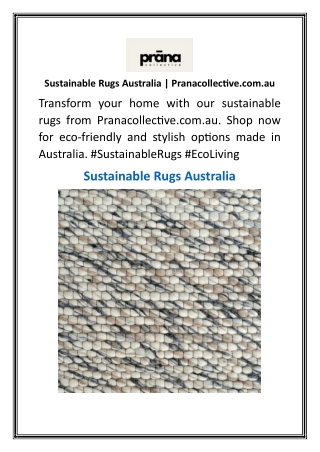 Sustainable Rugs Australia | Pranacollective.com.au