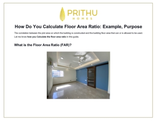 How Do You Calculate Floor Area Ratio: Example, Purpose