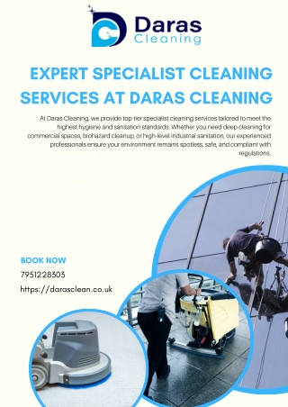 Expert Specialist Cleaning Services at Daras Cleaning