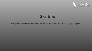 Swiftrise Commercial Lifts – Premium Elevators in Nigeria