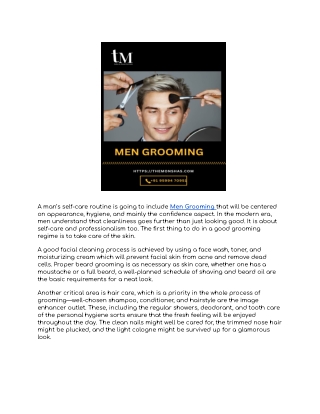 Men’s Grooming_ The Art of Looking Sharp