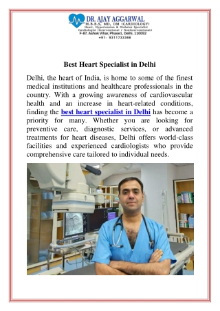 Best Heart Specialist in Delhi