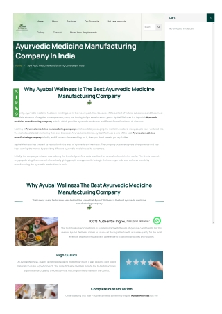 Top Ayurvedic Medicine Manufacturers: Crafting Natural Wellness Solutions with E