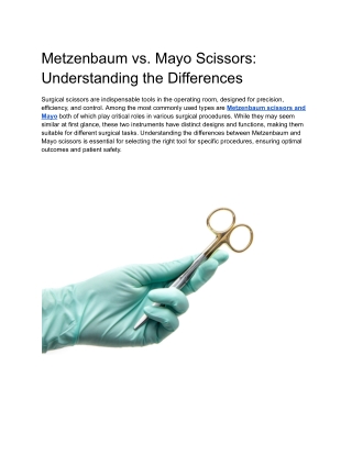 metzenbaum vs mayo