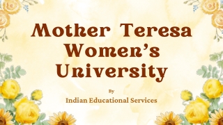 Mother Teresa Women's University