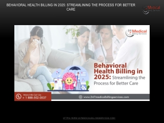 Behavioral Health Billing in 2025- Streamlining the Process for Better Care