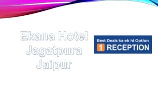 Ekana Hotel Jagatpura Jaipur (1)