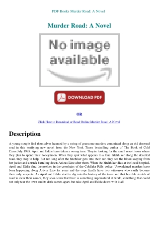 PDF Books Murder Road A Novel