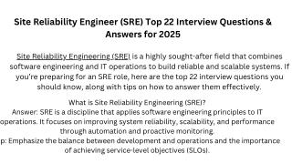 SRE page PPT