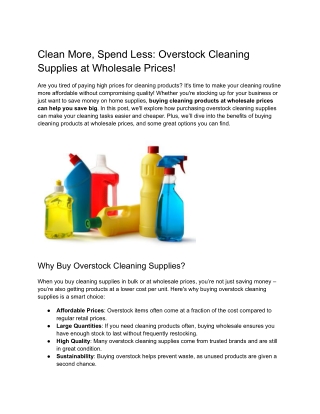 Clean More, Spend Less_ Overstock Cleaning Supplies at Wholesale Prices