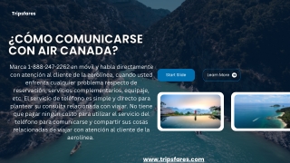 ¿Cómo Comunicarse con Air Canada