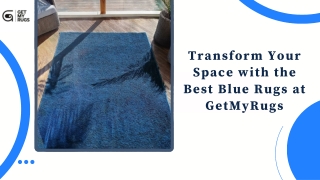 Shop Stylish Blue Rugs at Get My Rugs for Every Room