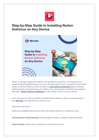 Step-by-Step Guide to Installing Norton Antivirus on Any Device