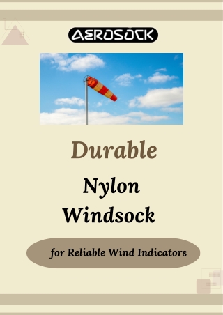 Durable Nylon Windsock for Reliable Wind Indicators