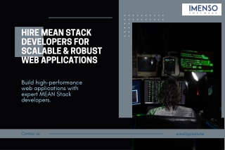 Hire MEAN Stack Developers for Scalable & Robust Web Applications