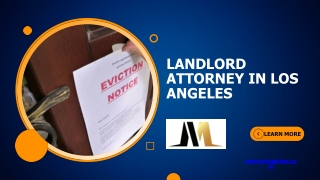 Landlord Attorney in Los Angeles - www.miragelaw.com