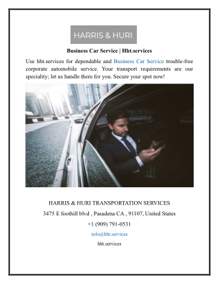 Business Car Service  Hht.services