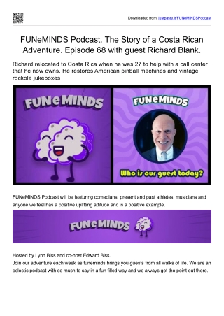 FuneMinds podcast guest Richard Blank Costa Ricas Call Center