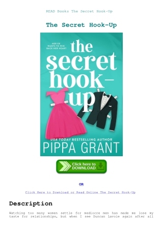 READ Books The Secret Hook-Up