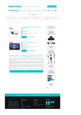 Audio Visual Rental services in Hyderabad (₹0 Cost Delivery)