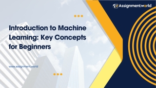 Introduction to Machine Learning Key Concepts for Beginners