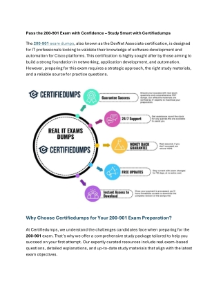 Pass the 200-901 Exam with Confidence – Study Smart with Cer