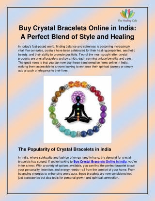 Buy Crystal Bracelets Online in India