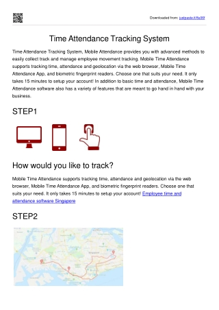 Time Attendance Tracking System