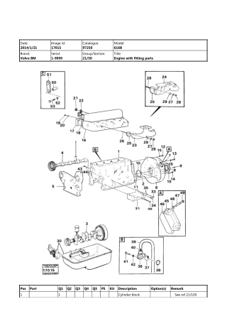 Volvo BM 616B, BM 646 Wheel Loader Parts Catalogue Manual Instant Download (SN 1-9999)