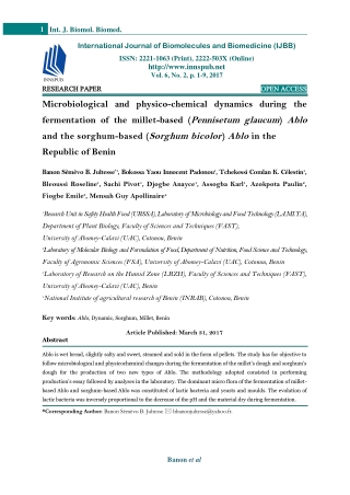 Microbiological and physico-chemical dynamics during the fermentation